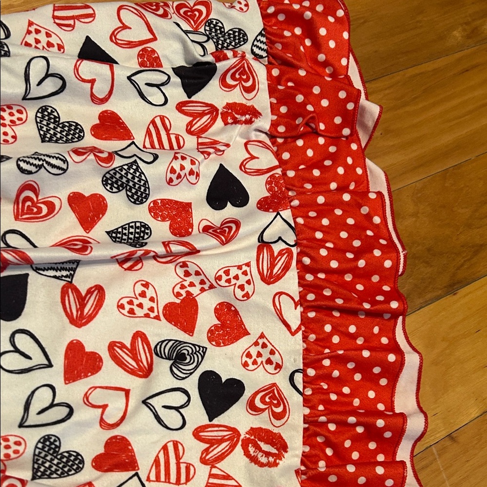 Charming Striped and Heart Kids Dress - Picture 5 of 7